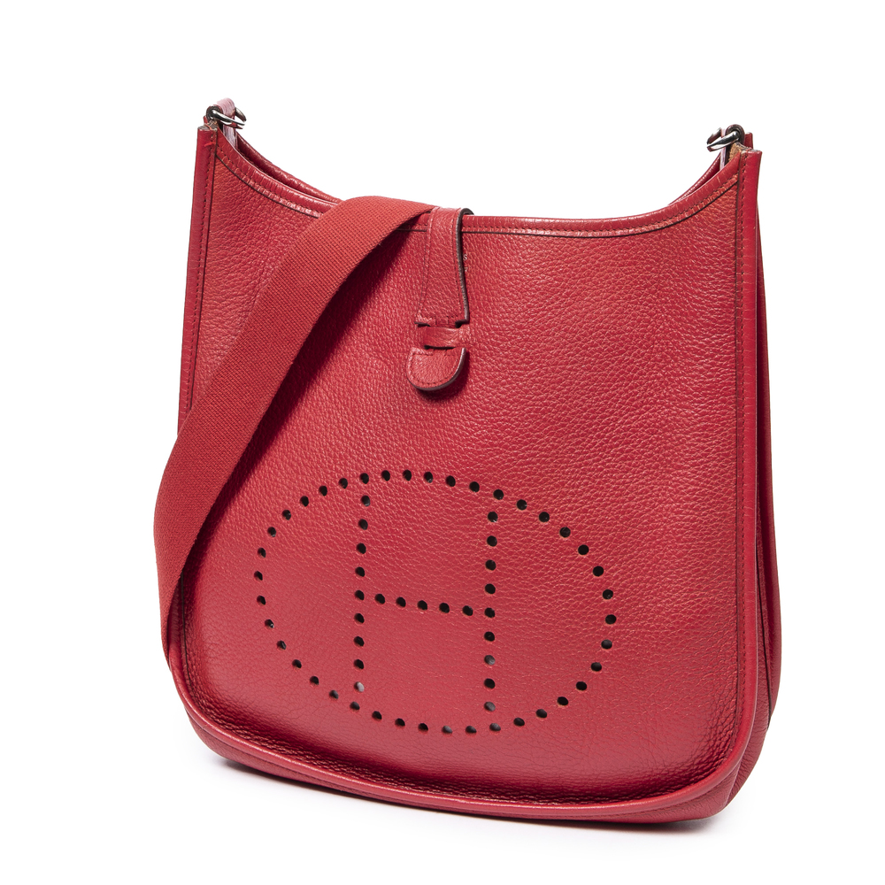 Hermes Evelyne I PM in Red Togo Leather - Picture 2 of 7